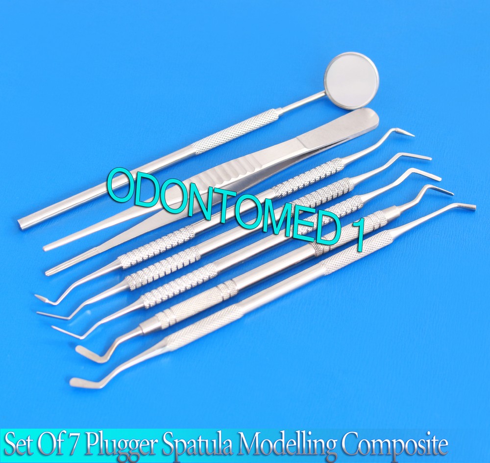 Set Of 7 Plugger Spatula Modelling Composite Instruments