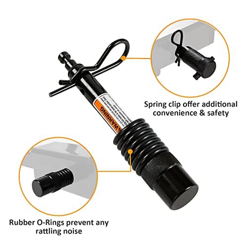 Trailer Hitch Lock Set Solid Locking Hitch Pin with 5/8" and 1/2" Dia 4" Long...