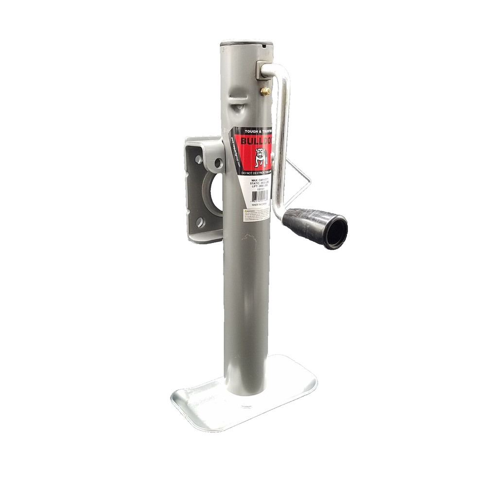 Side Wind Swivel Jack 2K, 10" Lift, 11" Bracket Height Trailers Rv Camper Boat