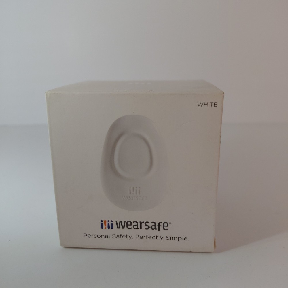 Wearsafe Tag Security Alert Alarm Button White Water Resistant New