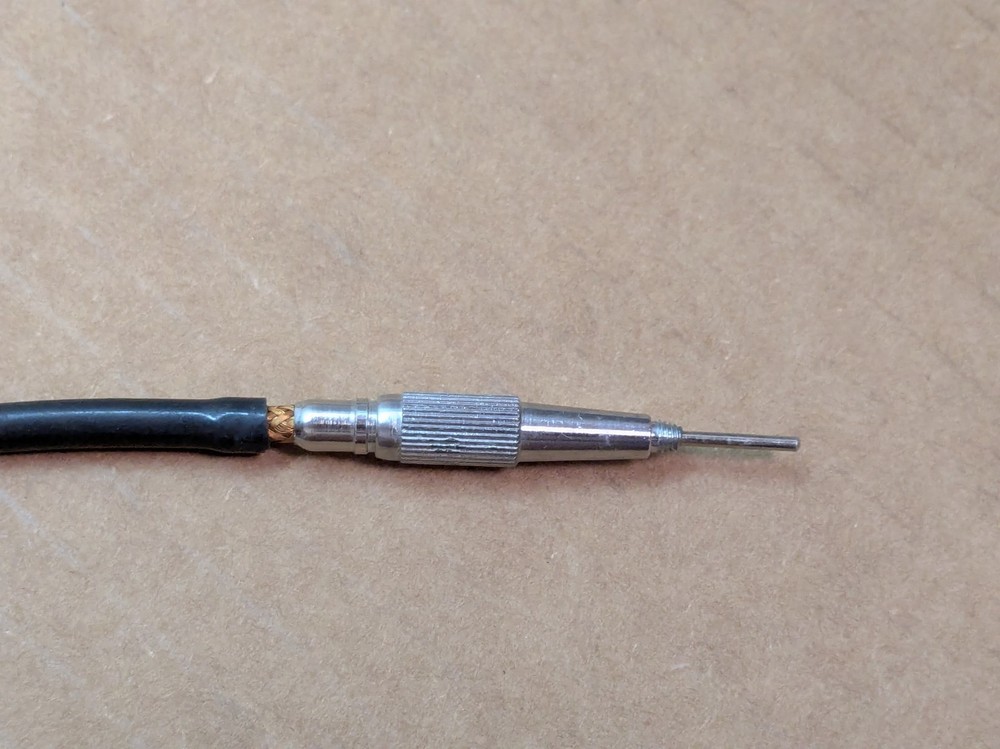 Vintage camera remote locking shutter release, braided cable Japan 20" tested