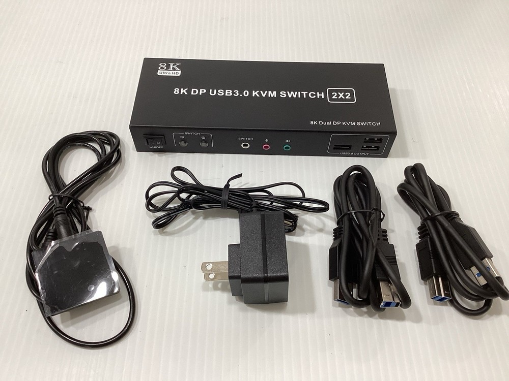 Audio - Video Processor 8K DP USB3.0 KVM SWITCH  2x2  NEW IN BOX!!
