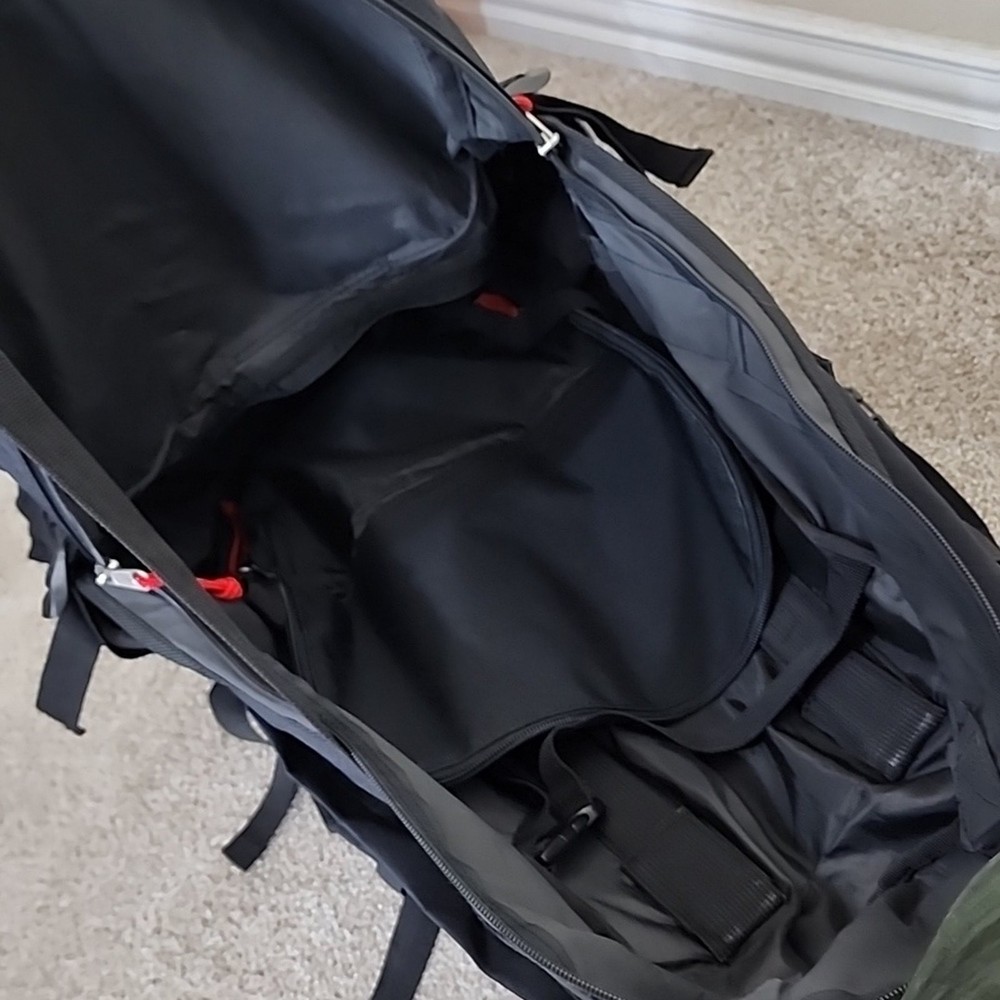 Black Vintage TCM Hiking Camping Backpack