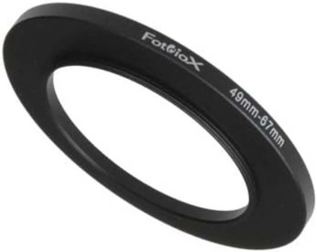 High Precision 49mm-67mm Step-Up Ring - Lightweight Anodized Black Aluminum