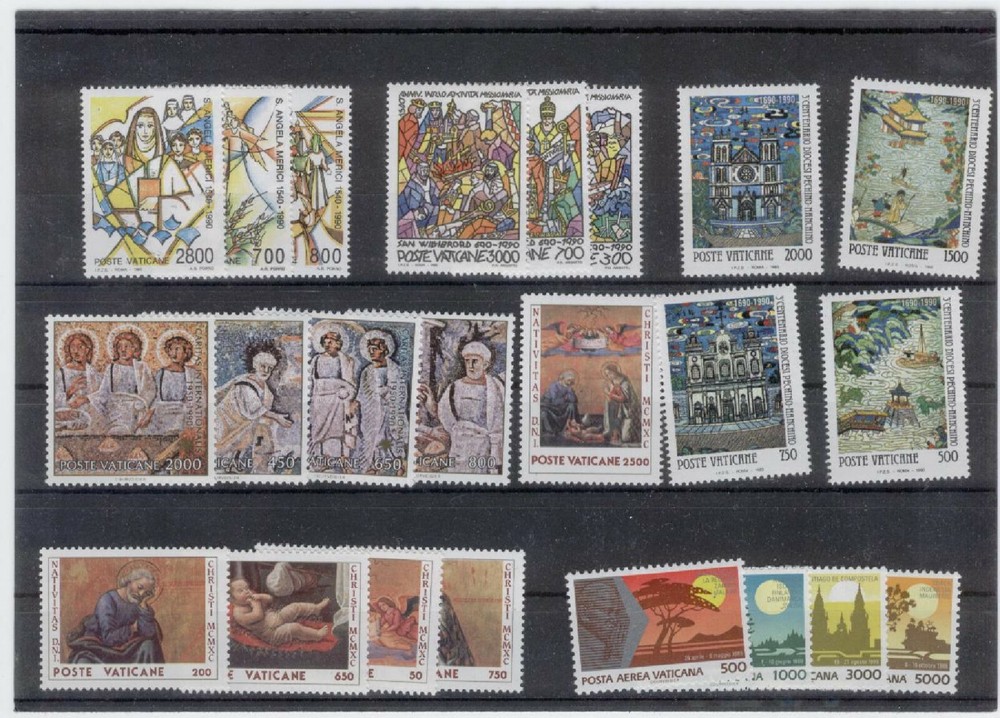 (FY90) Vatican 1990 Yearset MNH v2