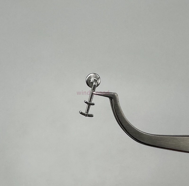 10pcs Dental Ortho Bondable Lingual Button Multi-hook Arms Braces Crimpable Hook