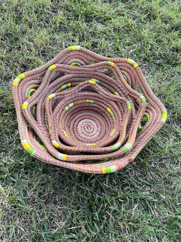 Handmaid Pine Needle Baskets Set