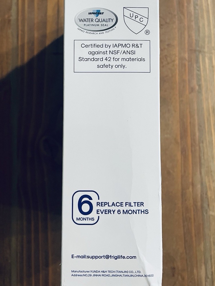 FrigiLife RFC6600A Refrigerator Water Filter Replacement – 4 Pack BPA Free