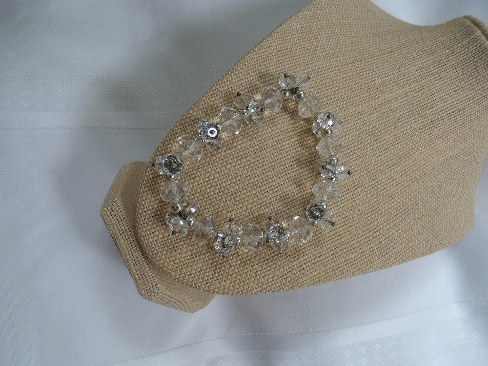 Crystal Bead Stretch Bracelet NWOB