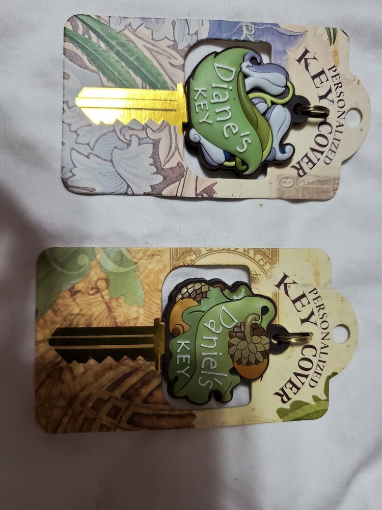 PERSONALIZED KEY COVERS NAMES WITH D & T