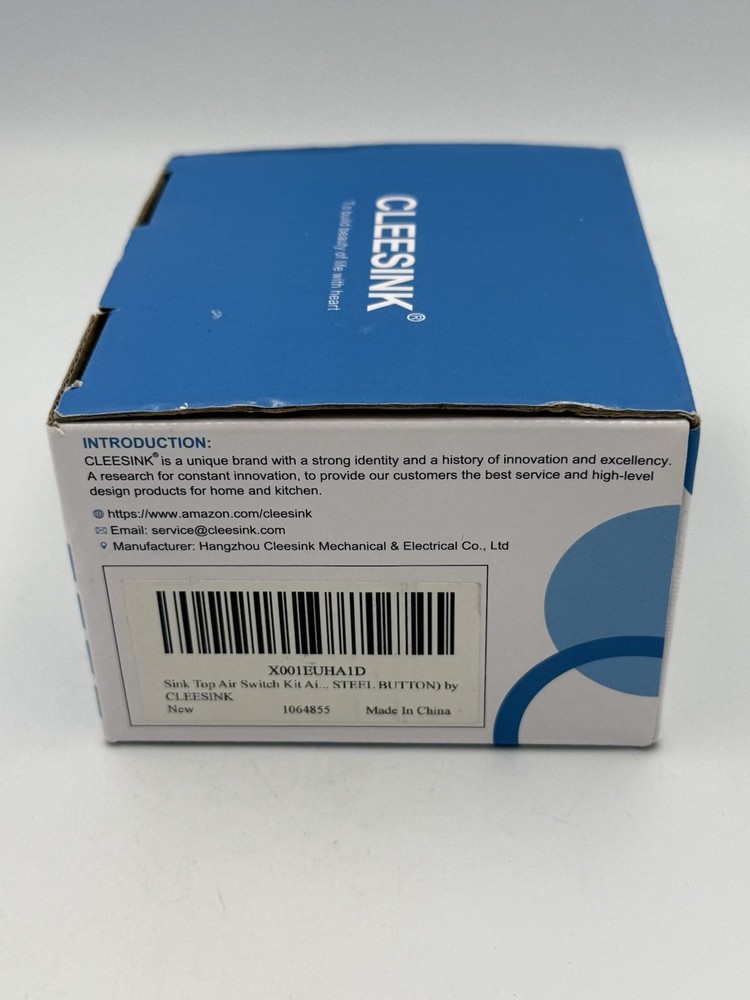 CLEESINK Garbage Disposal Air Switch Kit NIB