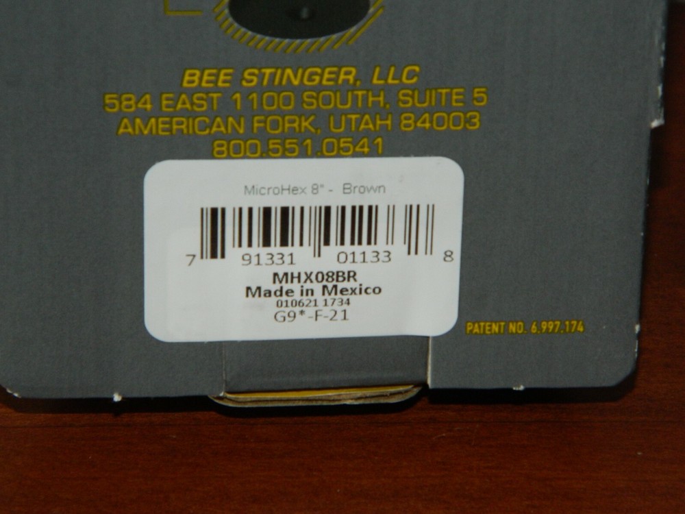 Bee Stinger MicroHex 8" Stabilizer in Brown - B Stinger