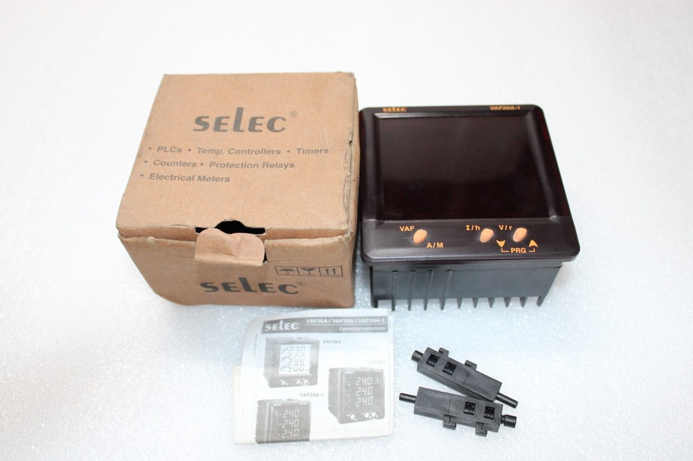 SELEC VAF39A-1 VOLTAGE AMPERE FREQUENCY METER