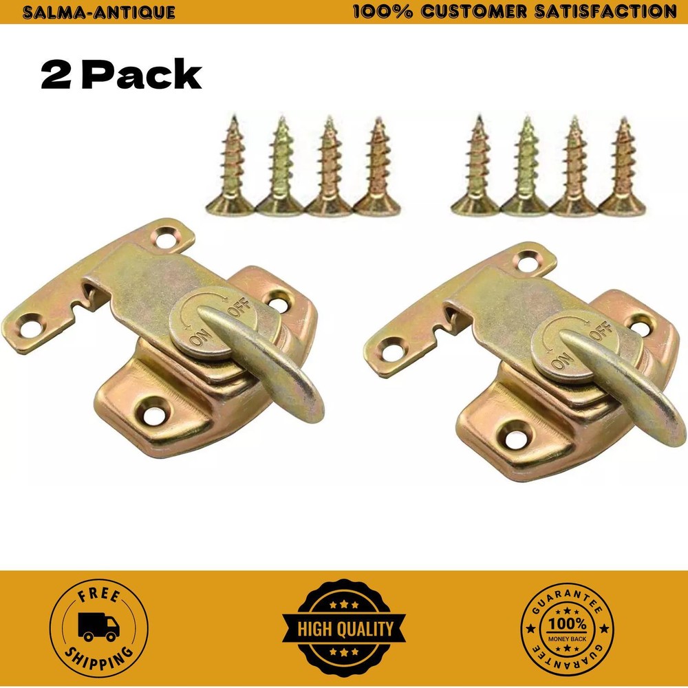 SDTC Tech 2 Pack Dining Table Locks Metal Spring Table Leaf Buckle Latches