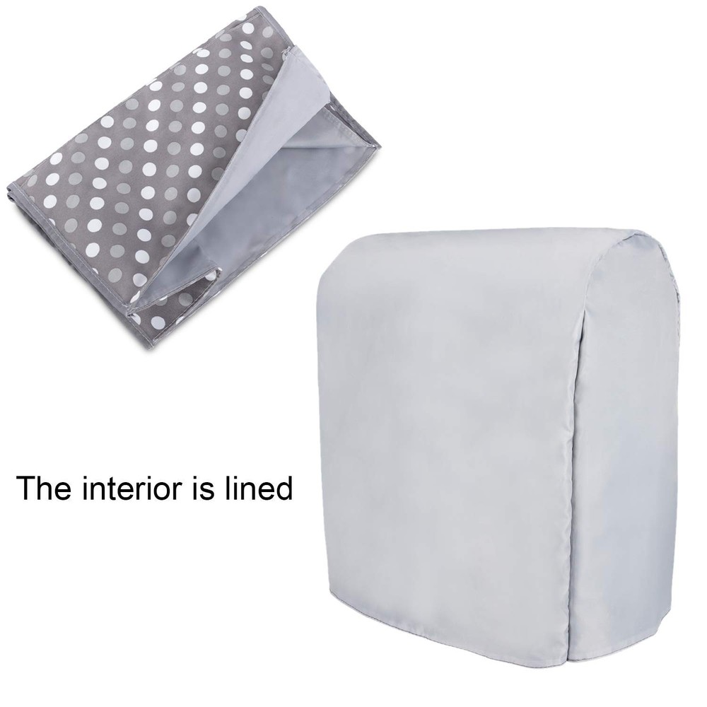 Stand Mixer Dust Cover 4.5 5 Quart with Pockets Gray Dots