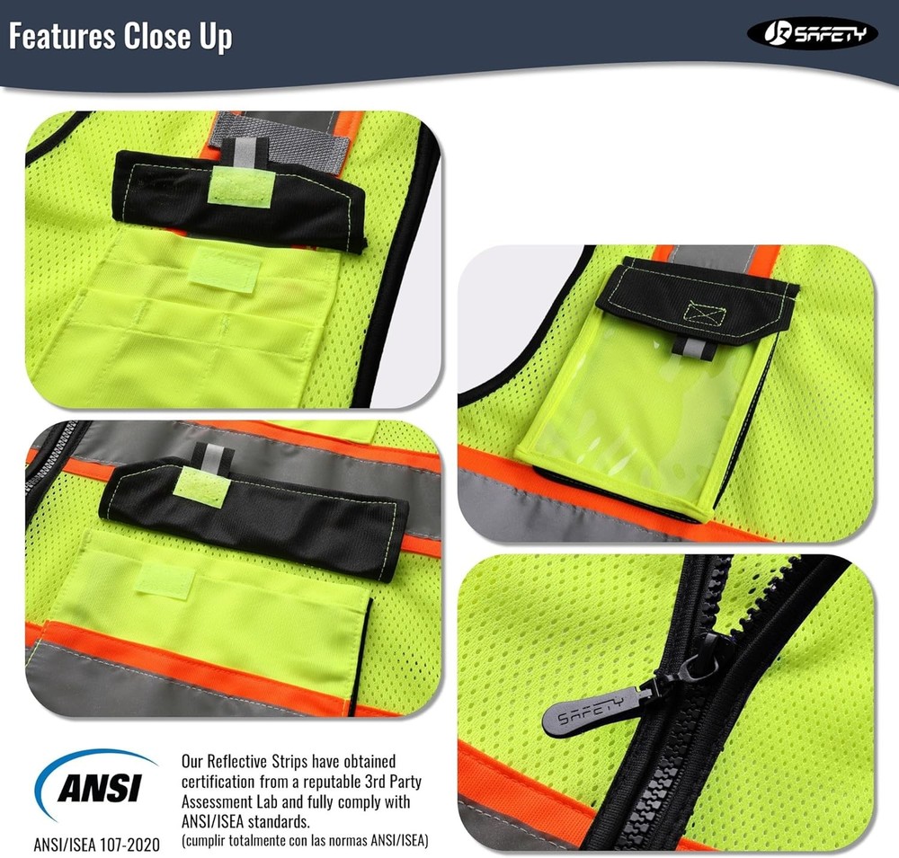Reflective Vest High Visibility Workwear