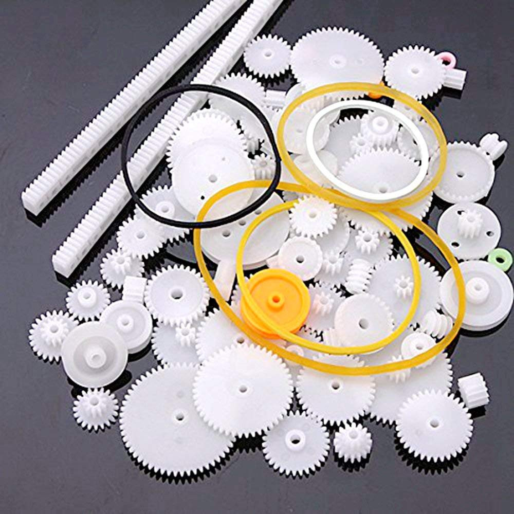 75 Type Plastic Crown Gear Single Double Reduction Gear Worm Gear (Original Vers