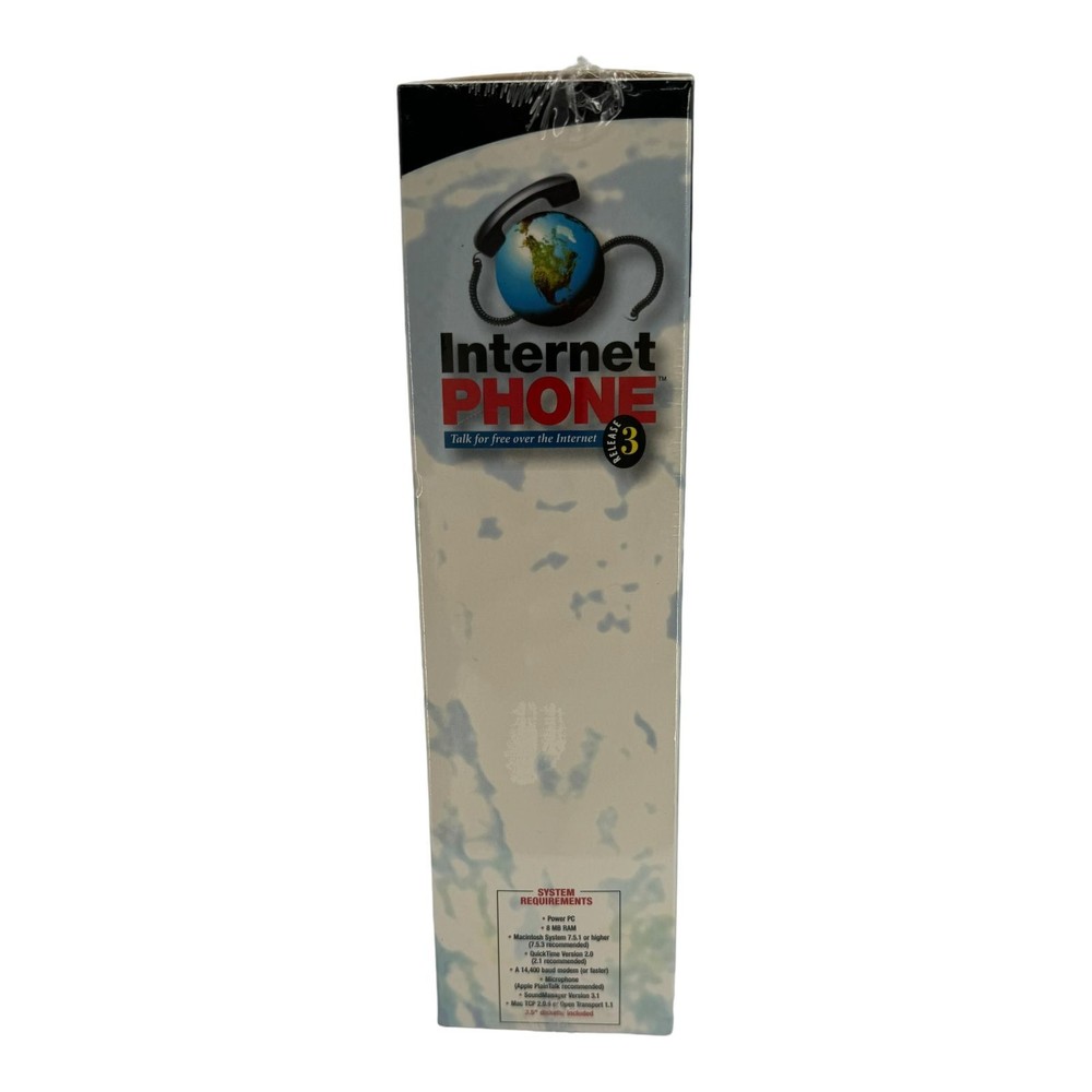 Internet Phone Release 3 For MacOS Free Talk Over Internet Bonus Software Sealed