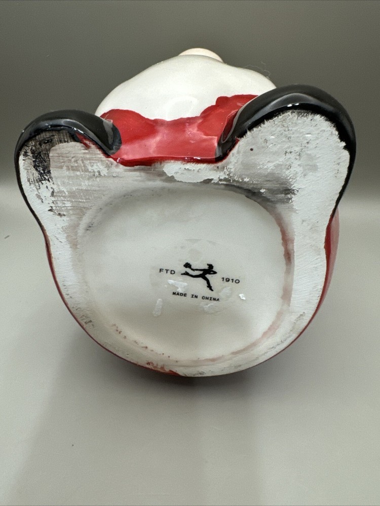 FTD Holiday Gnome Shaped Vase Santa Themed