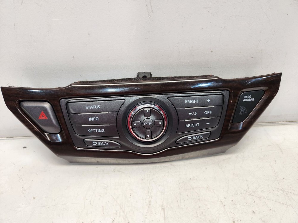 2013-16 Nissan Pathfinder Dash Screen Controls W/O Navigation