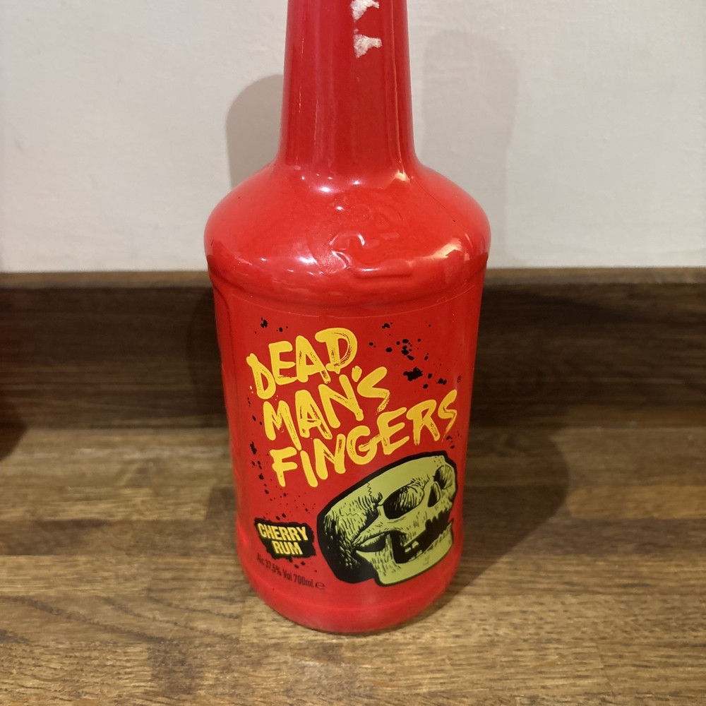 EMPTY Dead Man's Fingers 70cl Cherry Rum Bottle