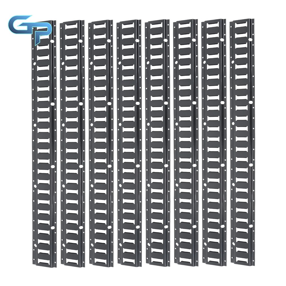 8 Pack 4' E Track Tie Down Rail For Garages Vans Galvanized Steel