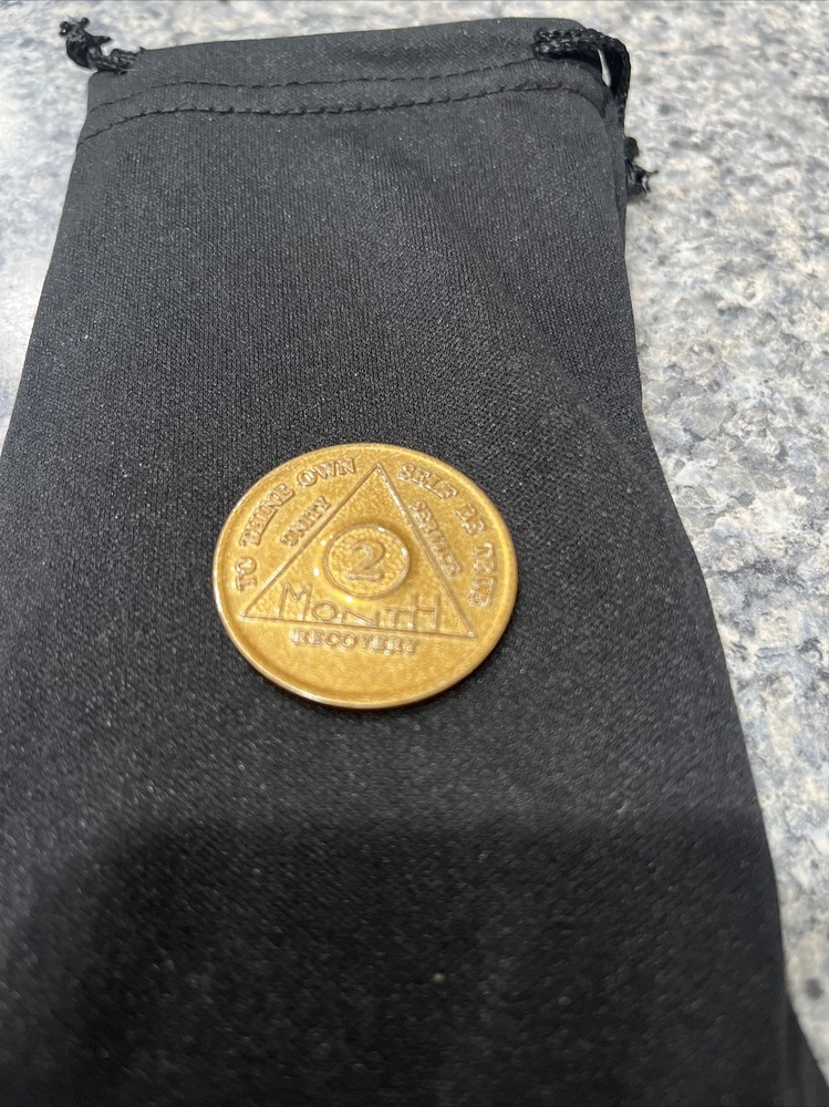 AA Sobriety Coin/token/medallion For 2 Months Sober