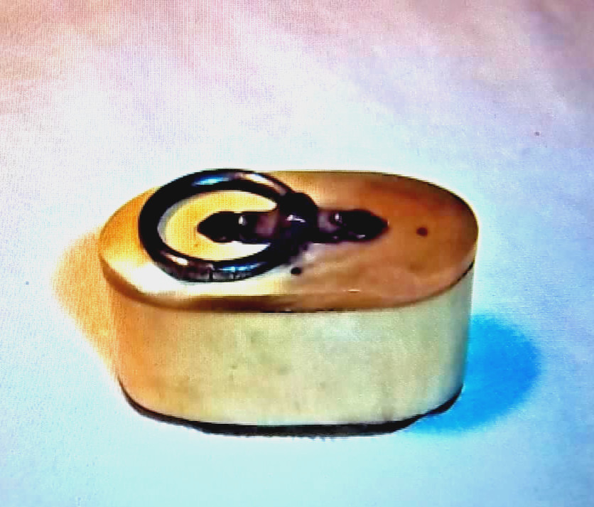 Unique Vintage Muzzleloader Cow Horn Box / Black Powder/Powder Storage