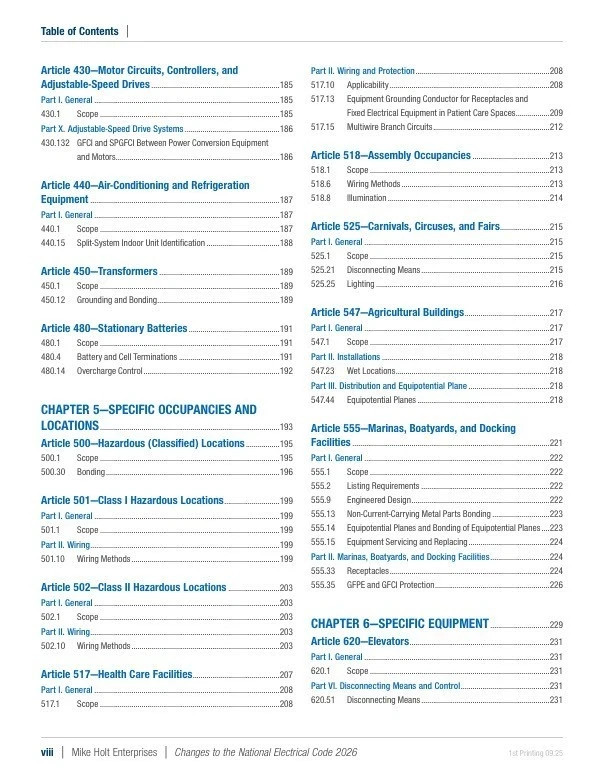2026 Mike Holt's Changes to the National Electrical Code Textbook