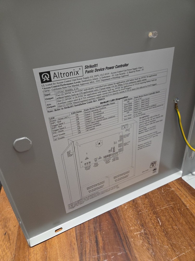 Altronix StrikeIt1 Panic Hardware Device Power Controller 24 Vdc UL Listed New