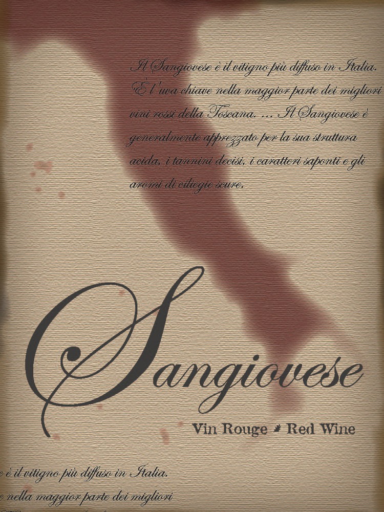 Sangiovese Wine Labels 30/Pack Varietal Collection