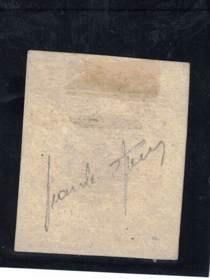 Newfoundland #9F Extra Fine Sperati FORGERY Signed Jean De Sperati On Reverse
