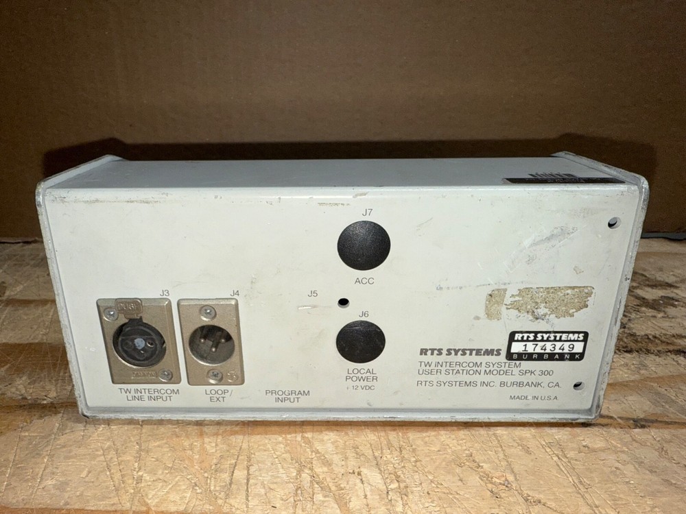 RTS SYSTEMS TW INTERCOM SYSTEM USER STATION MODEL SPK-300 (#2)