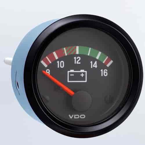 VDO Cockpit International Voltmeter Gauge .250" Spade Connection