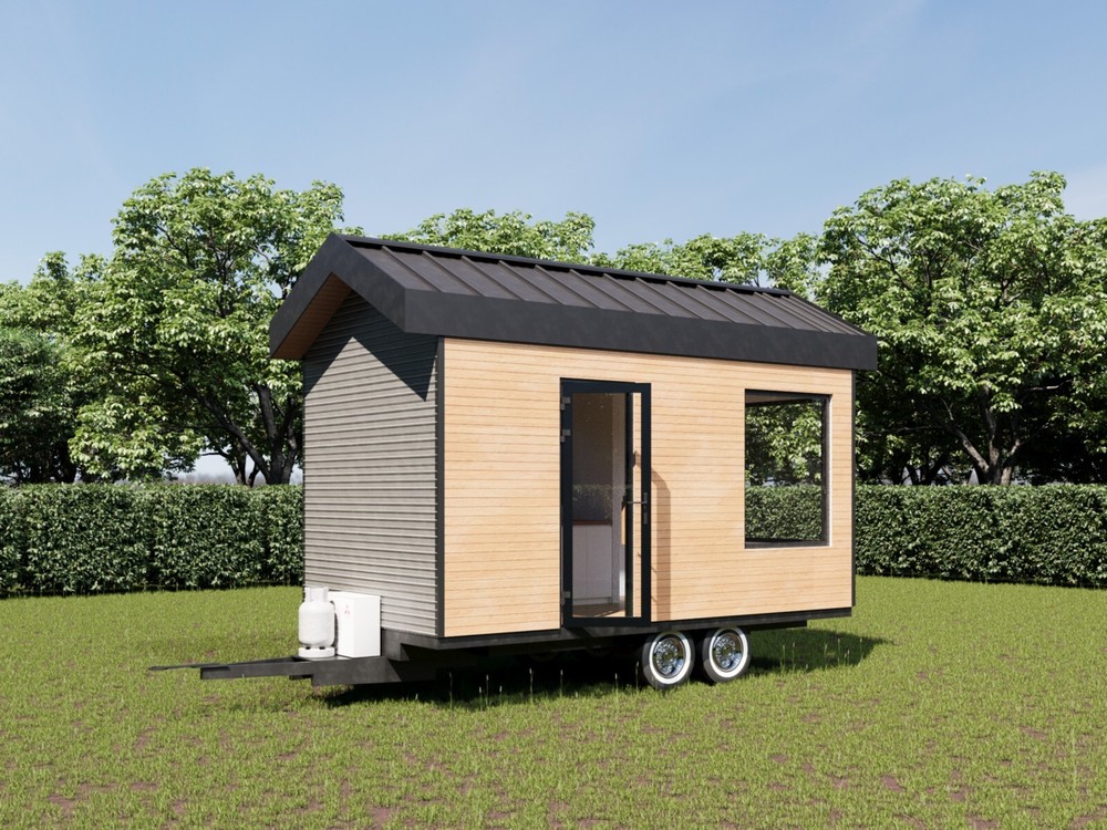 Tiny Home Plans on Wheels 115sqft - Mobile Living Design with 3D Visuals