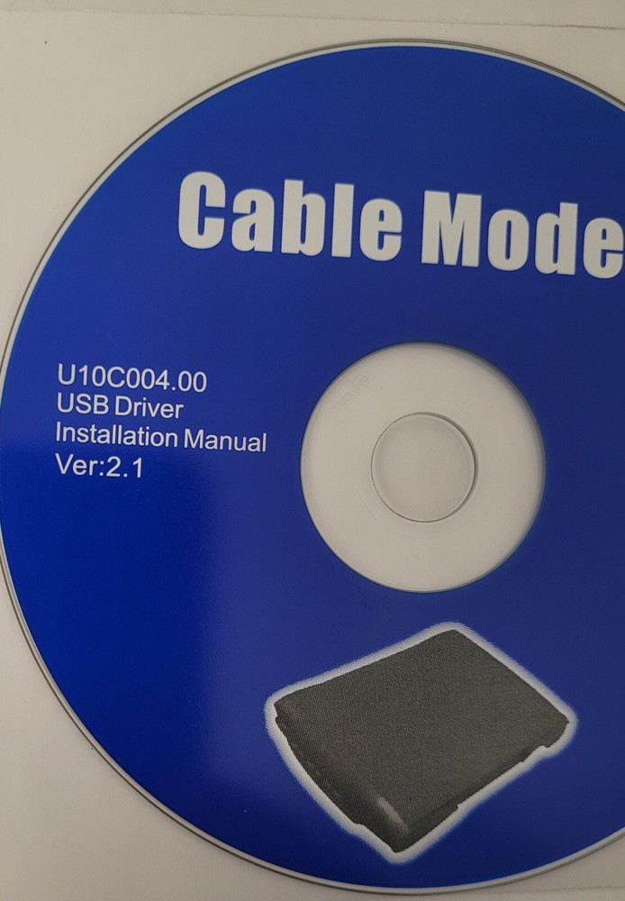 cable modem disc u10c004.00 ver:2.1 Cd VGUC
