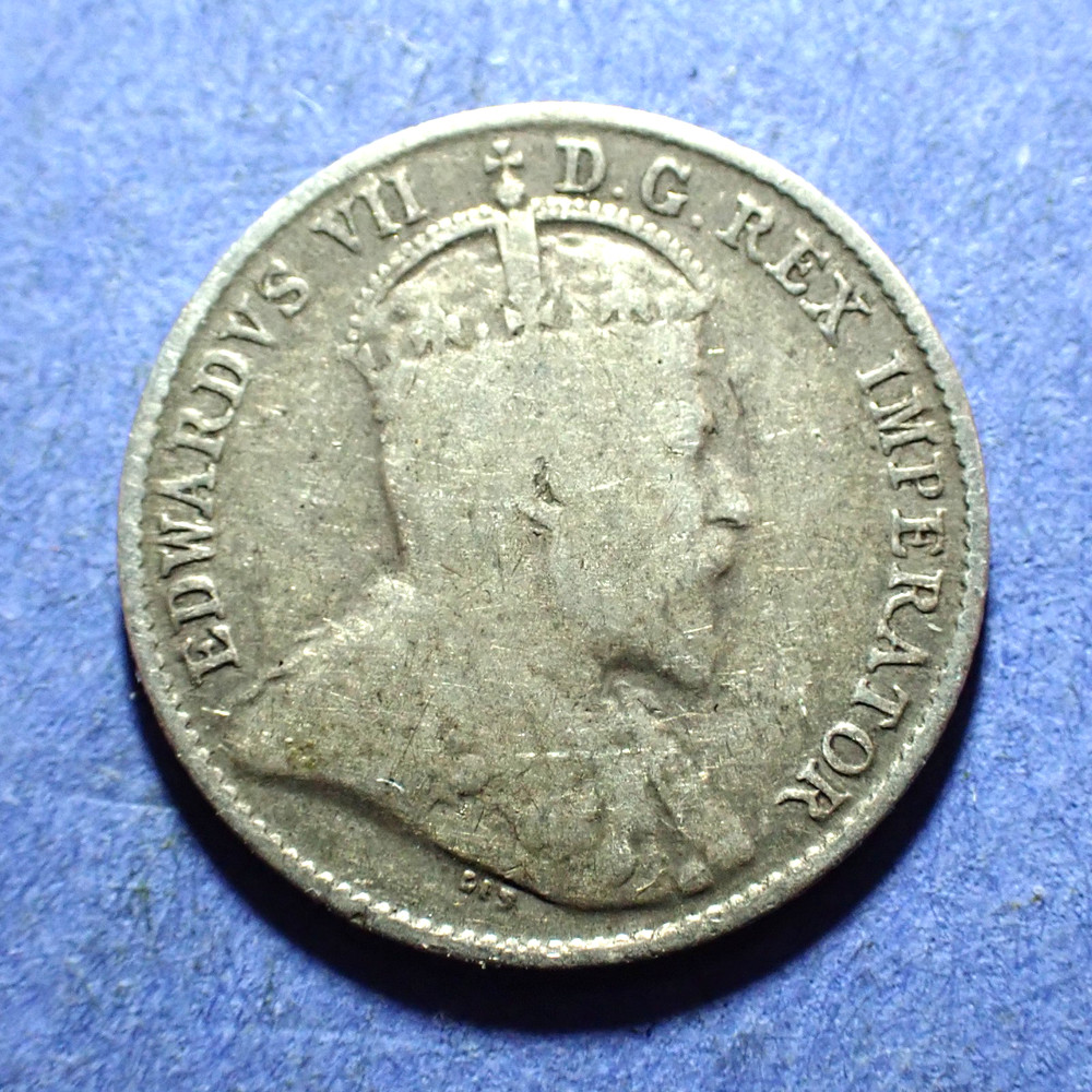 1906 Canada Silver 5 Cents .925 Silver VG