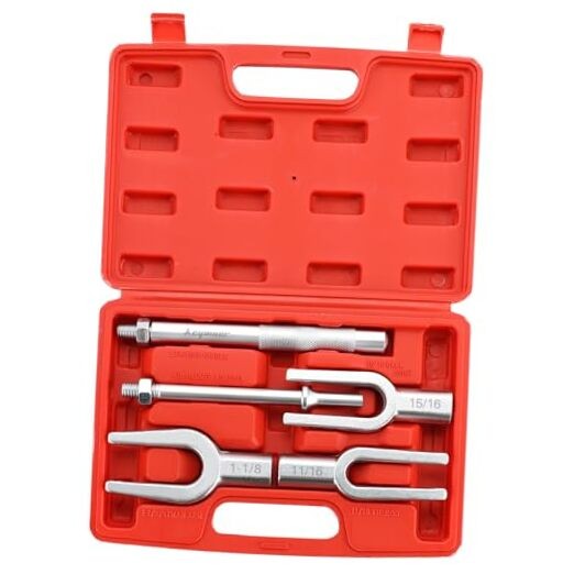 Pickle Fork Ball Joint Separator Set | 5PCS Pickle Fork Tool Set, Ball Red