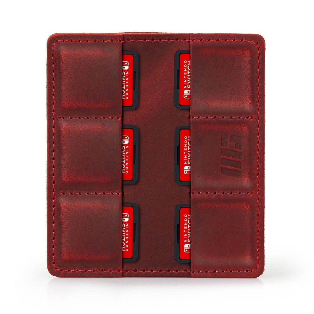 Personalized Leather SD Card Holder, Nintendo Switch Game Case