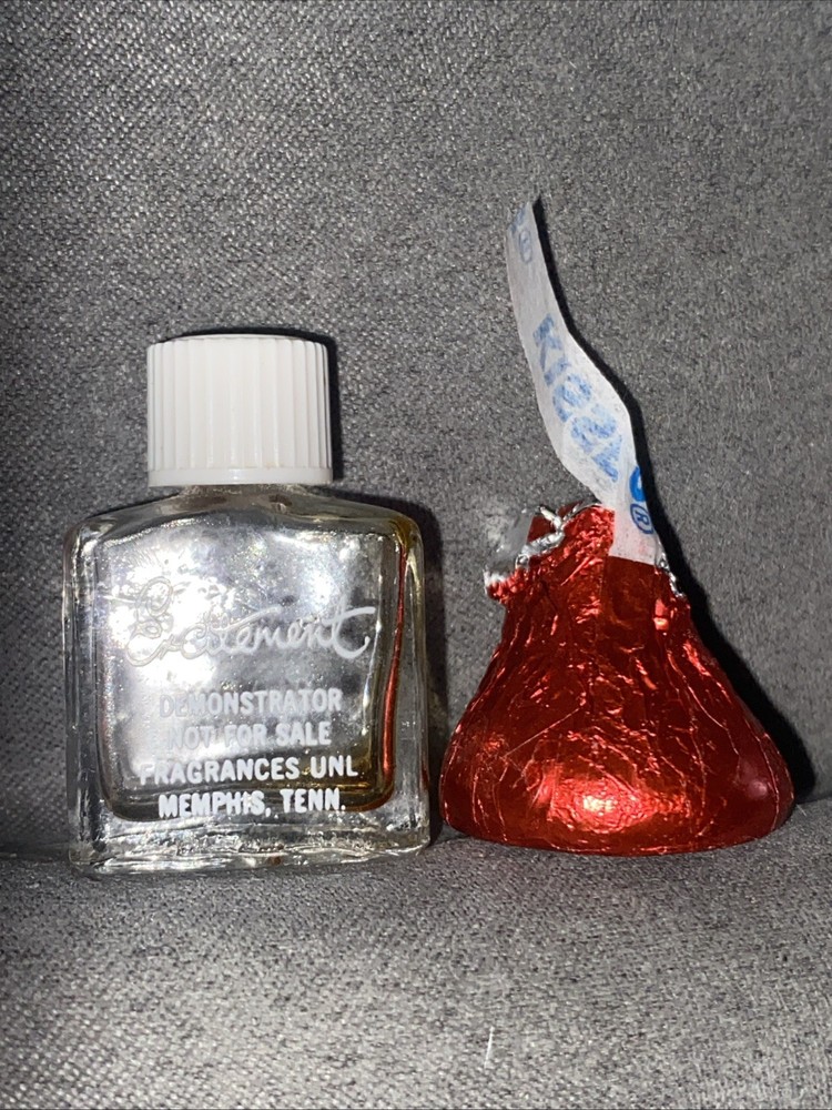 Vintage 2.5" Empty Miniature Perfume Bottle Excitement Memphis TN fragrances Unl