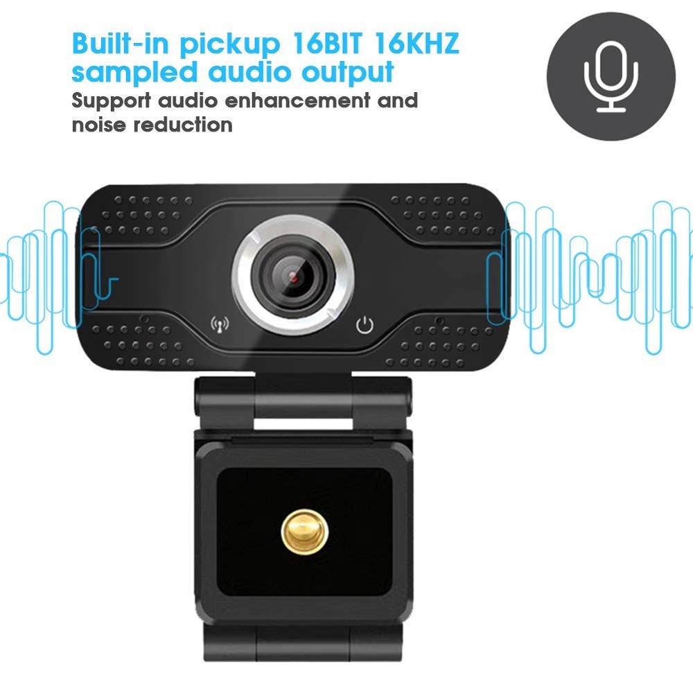 1080P USB Computer Web Camera With Microphone Plug And Play Live Streaming