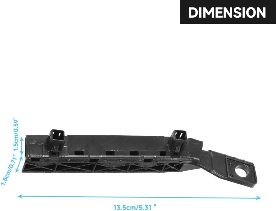 1 Pair Left and Right Side Front Bumper Bracket Bumper Cover Support - Compatibl