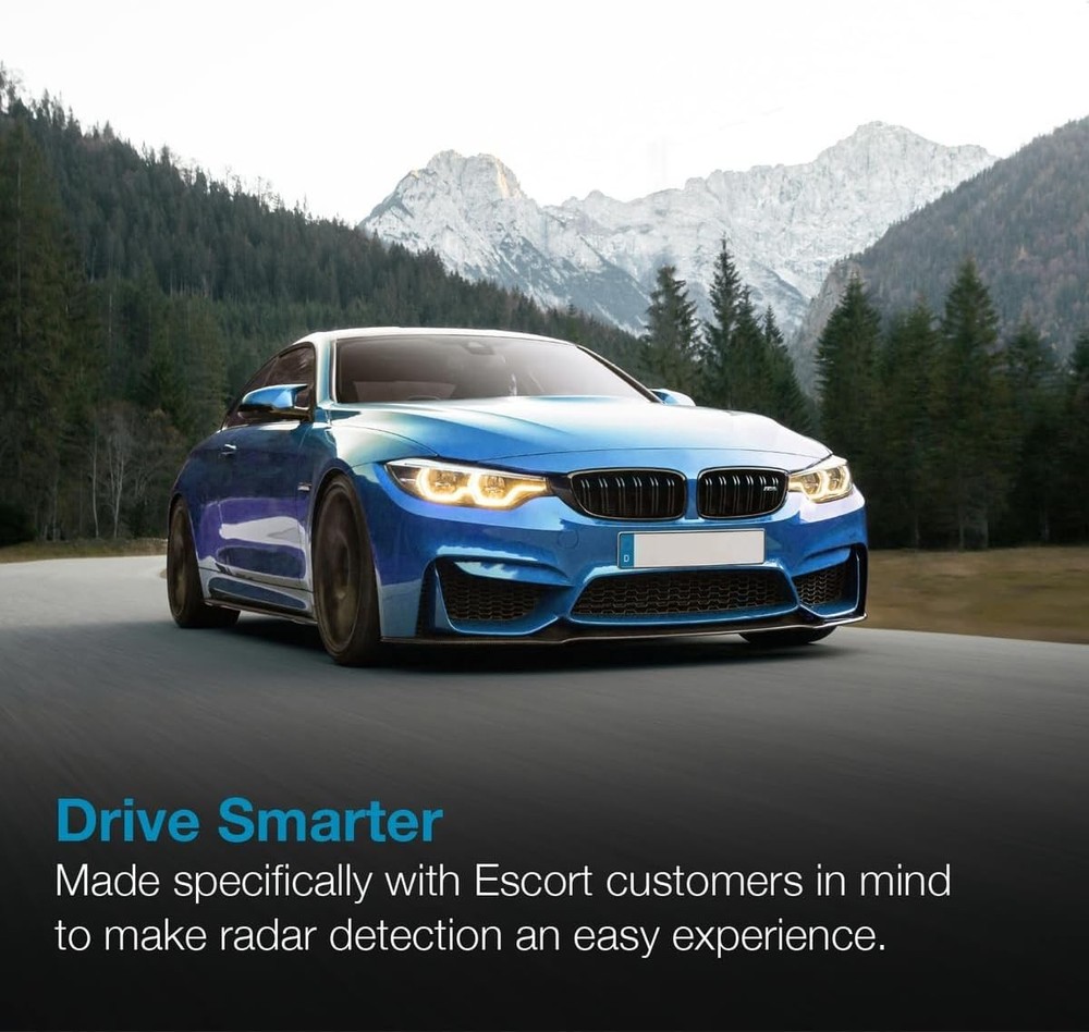 Escort Radar Detector SmartCord Direct Wire with Blue LED Light