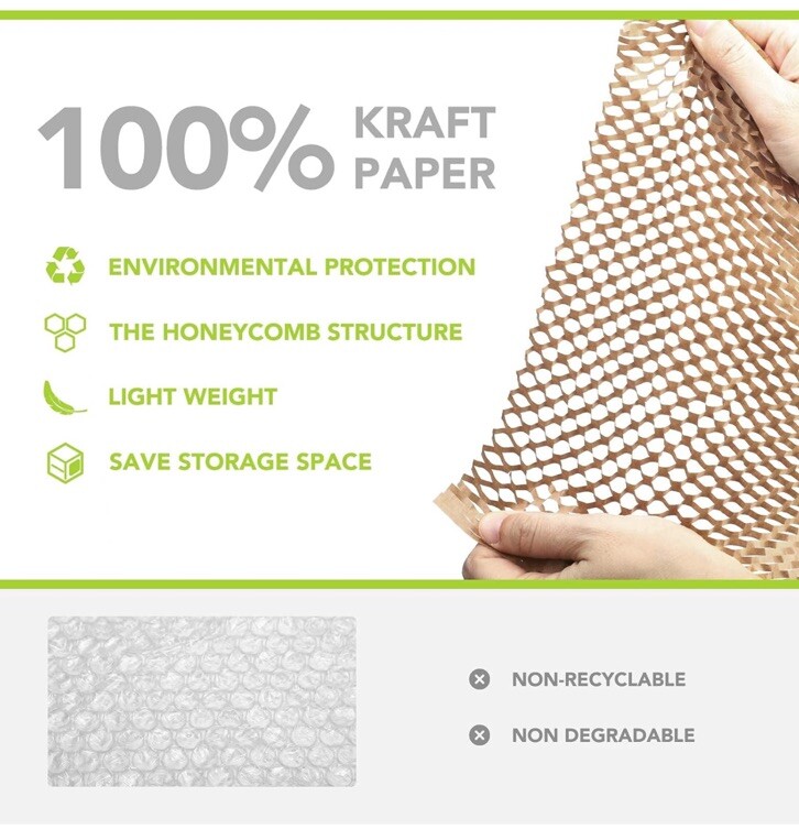 Metronic 12" x 128" Honeycomb Wrap Roll