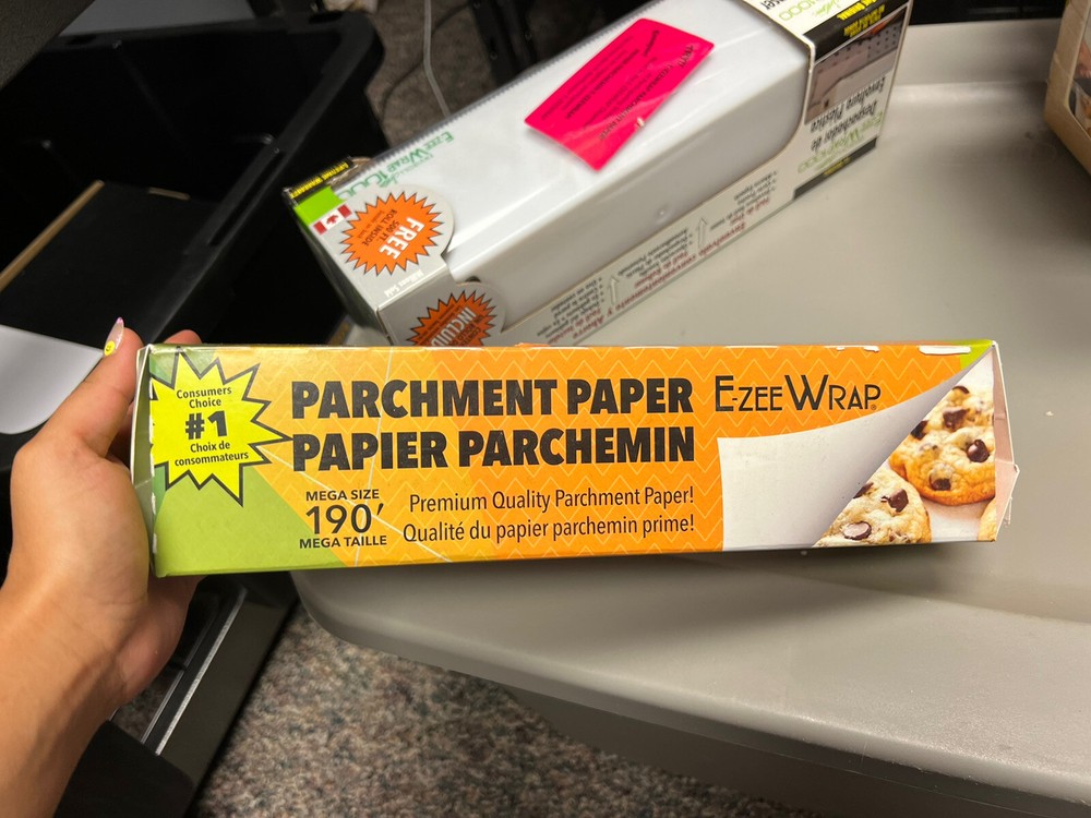 E-Zee Wrap 1000 Plastic Wrap Dispenser + 190’ Mega Size parchment Paper Roll!