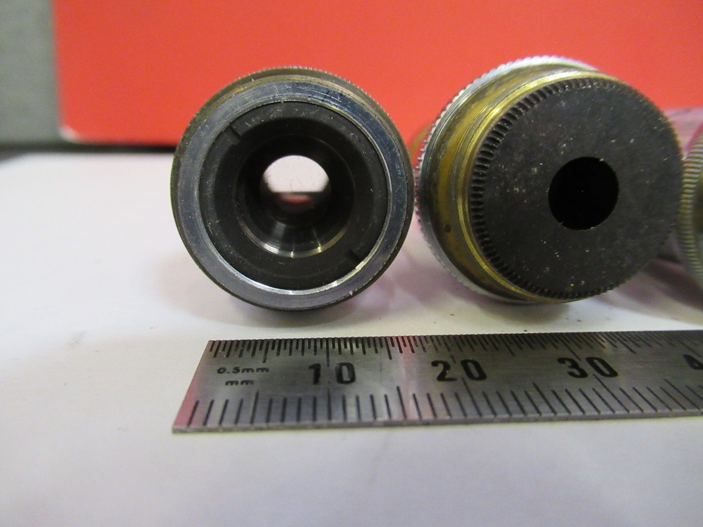 LOT OBJECTIVES SPENCER DARK PHASE OTHERS MICROSCOPE PART AS PICTURED P3-B-16