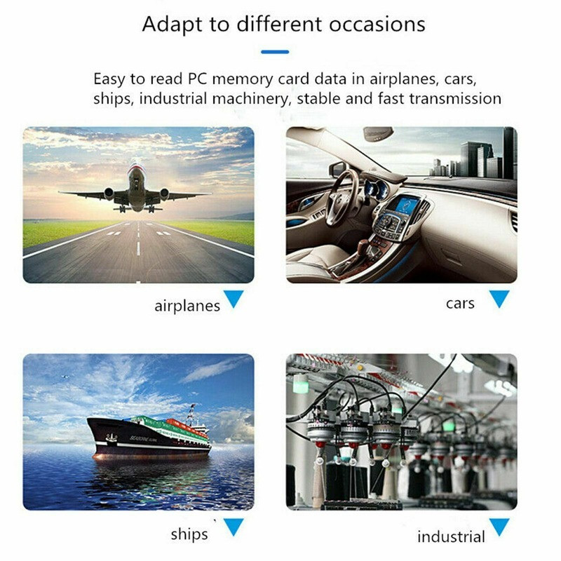 B 2.0 to PC ATA PCMCIA Adapter Flash Disk Memory Card Reader Plug & Play US