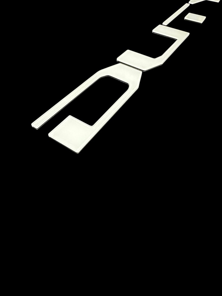 White Tailgate Insert Letters For 2025 Ford Super Duty Platinum