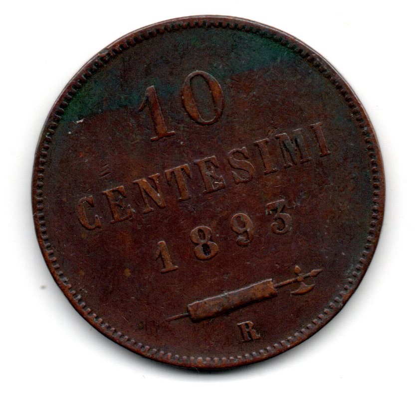 BEAUTIFUL 1893 SAN MARINO COIN