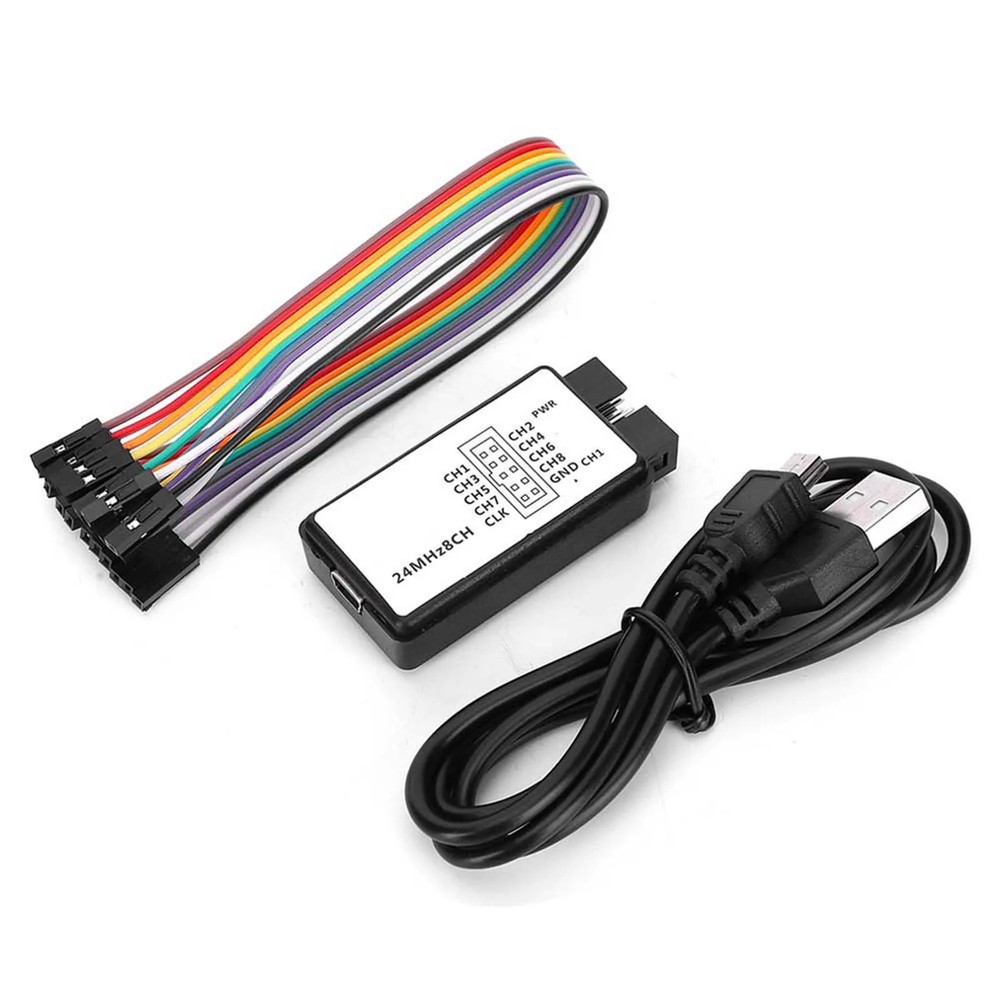 24MHz Logic Analyzer Device USB Mini Digital Pocket Size 8 Channel Input